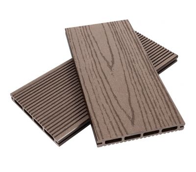 Террасная доска пустотелая ДПК  ECO New Шоколад от производителя  NanoWood по цене 297 р
