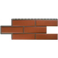 Фасадные панели (цокольный сайдинг) Венецианский камень Терракотовый