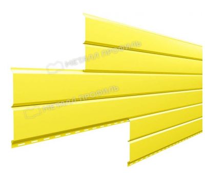Металлический сайдинг Lбрус-15х240 (ПЭ-01-1018-0.5) Желтый цинк от производителя  Металл Профиль по цене 1 550 р