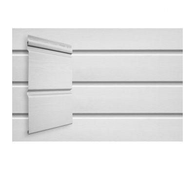 Виниловый сайдинг Double-Брус - Белый от производителя  Grand Line по цене 459 р