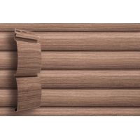 Виниловый сайдинг Tundra Блок-хаус - Рябина Виниловый сайдинг Tundra Блок-хаус - Рябина