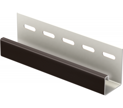 J-планка к Софиту PRO Тёмно коричневый от производителя  Ю-Пласт по цене 350 р