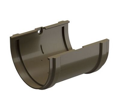 Соединитель желоба Premium ПВХ Каштан от производителя  Docke по цене 225 р