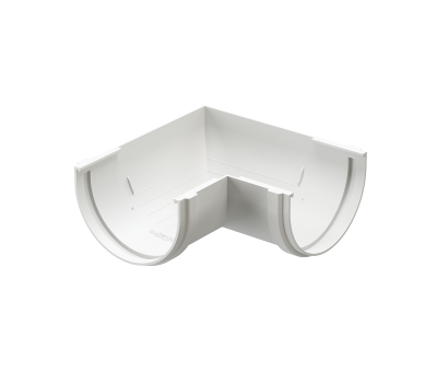 Угол желоба универсал 90˚ Premium ПВХ Пломбир от производителя  Docke по цене 334 р